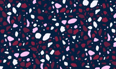 Soyut çiçeklerle kusursuz desen. vektör illüstrasyonu