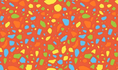 soyut renkli yarım tonlu noktalar üretken sanat arkaplan çizimleri