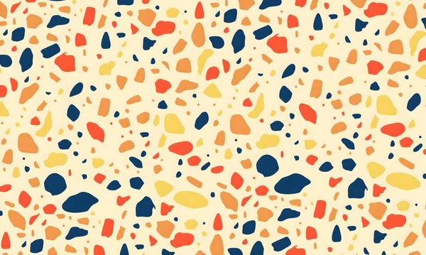 Renkli lekeleri olan soyut, pürüzsüz bir desen. Vektör illüstrasyonu