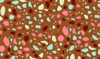 soyut renkli yarım tonlu noktalar üretken sanat arkaplan çizimleri