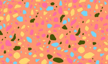 soyut renkli yarım tonlu noktalar üretken sanat arkaplan çizimleri