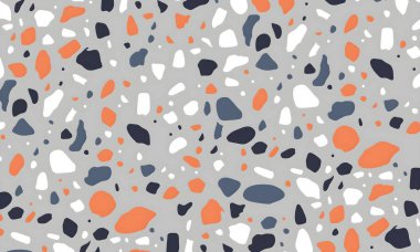 Elle çizilmiş taşlarla kusursuz desen. vektör illüstrasyonu