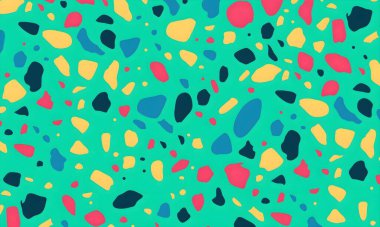 soyut renkli yarım tonlu noktalar üretken sanat arkaplan çizimleri