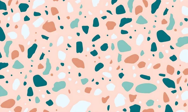 soyut renkli yarım tonlu noktalar üretken sanat arkaplan çizimleri