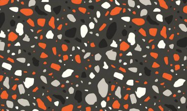 Elle çizilmiş taşlarla kusursuz desen. vektör illüstrasyonu