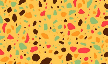 soyut renkli yarım tonlu noktalar üretken sanat arkaplan çizimleri