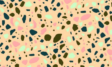 soyut renkli yarım tonlu noktalar üretken sanat arkaplan çizimleri