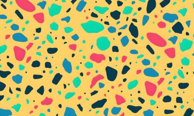 soyut renkli yarım tonlu noktalar üretken sanat arkaplan çizimleri