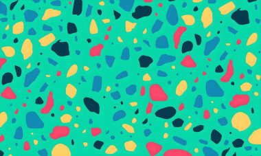 soyut renkli yarım tonlu noktalar üretken sanat arkaplan çizimleri