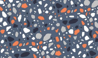 Elle çizilmiş taşlarla kusursuz desen. vektör illüstrasyonu