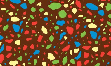 soyut renkli yarım ton deseni, resimleme