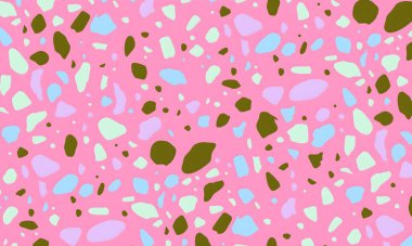 soyut renkli yarım ton deseni, resimleme