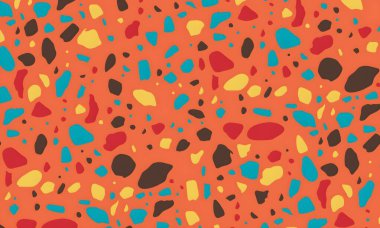 soyut renkli yarım ton deseni, resimleme