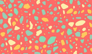 soyut renkli yarım ton deseni, resimleme