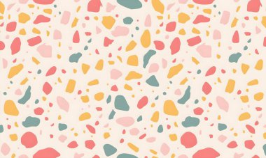 soyut renkli yarım ton deseni, resimleme