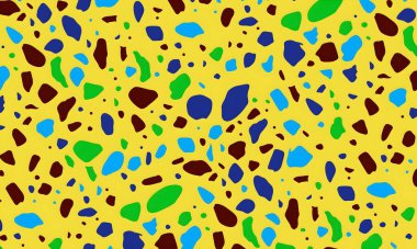 soyut renkli yarım ton deseni, resimleme