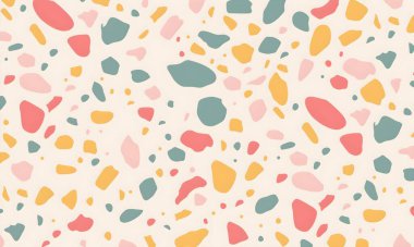 soyut renkli yarım ton deseni, resimleme