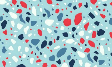 Rastgele renkli şekillere sahip soyut bir arkaplan. resimleme