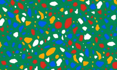 Rastgele renkli şekillere sahip soyut bir arkaplan. resimleme