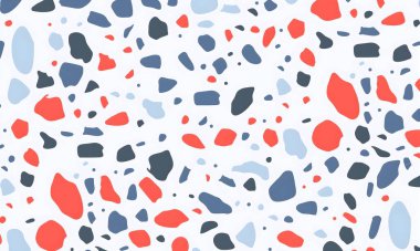 Rastgele renkli şekillere sahip soyut bir arkaplan. resimleme