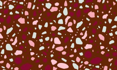 Rastgele renkli şekillere sahip soyut bir arkaplan. resimleme