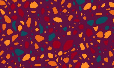 Rastgele renkli şekillere sahip soyut bir arkaplan. resimleme