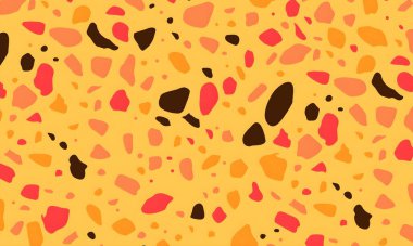 Rastgele renkli şekillere sahip soyut bir arkaplan. resimleme