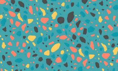 Rastgele renkli şekillere sahip soyut bir arkaplan. resimleme