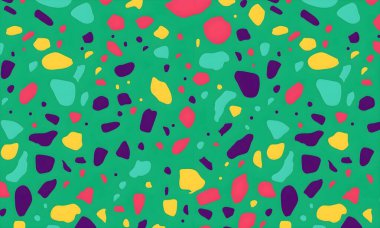 Rastgele renkli şekillere sahip soyut bir arkaplan. resimleme