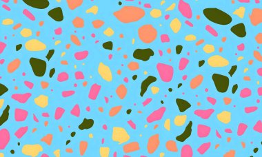 Rastgele renkli şekillere sahip soyut bir arkaplan. resimleme