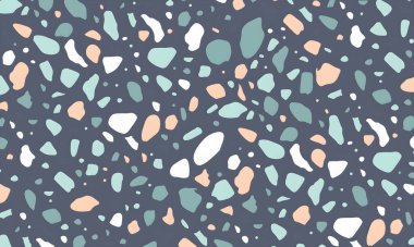 Rastgele renkli şekillere sahip soyut bir arkaplan. resimleme