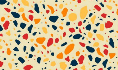 Rastgele renkli şekillere sahip soyut bir arkaplan. resimleme