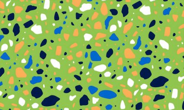 Rastgele renkli şekillere sahip soyut bir arkaplan. resimleme