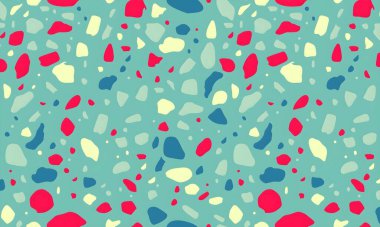 Rastgele renkli şekillere sahip soyut bir arkaplan. resimleme