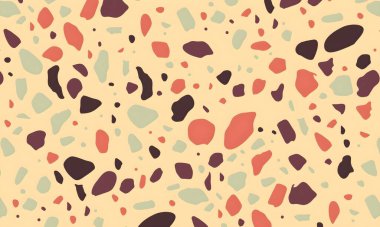 Rastgele renkli şekillere sahip soyut bir arkaplan. resimleme