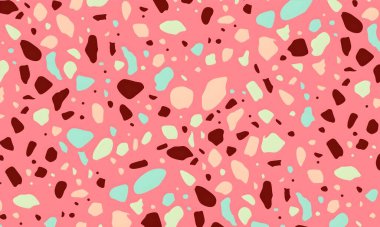 Rastgele renkli şekillere sahip soyut bir arkaplan. resimleme