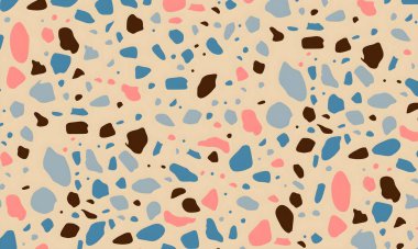 Rastgele renkli şekillere sahip soyut bir arkaplan. resimleme