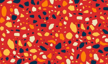 Rastgele renkli şekillere sahip soyut bir arkaplan. resimleme