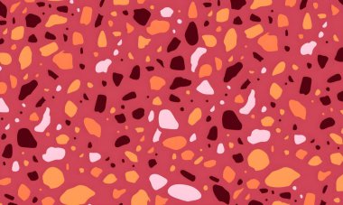 Rastgele renkli şekillere sahip soyut bir arkaplan. resimleme