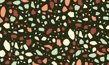 Rastgele renkli lekeleri olan kusursuz bir desen. vektör illüstrasyonu