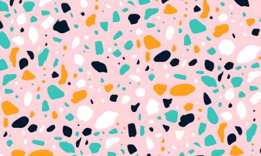 soyut renkli yarım tonlu noktalar üretken sanat arkaplan çizimleri