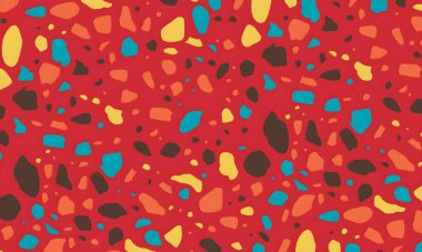 soyut renkli yarım tonlu noktalar üretken sanat arkaplan çizimleri