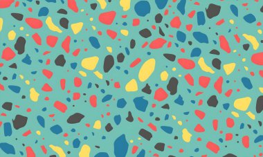 soyut renkli yarım tonlu noktalar üretken sanat arkaplan çizimleri