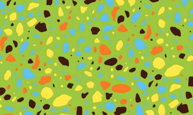 soyut renkli yarım tonlu noktalar üretken sanat arkaplan çizimleri