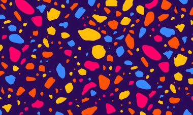 soyut renkli yarım tonlu noktalar üretken sanat arkaplan çizimleri