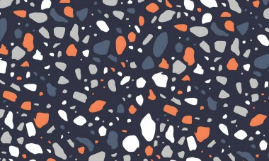 Elle çizilmiş taşlarla kusursuz desen. vektör illüstrasyonu