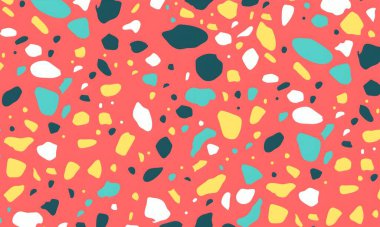 soyut renkli yarım tonlu noktalar üretken sanat arkaplan çizimleri