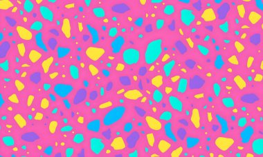 soyut renkli yarım tonlu noktalar üretken sanat arkaplan çizimleri