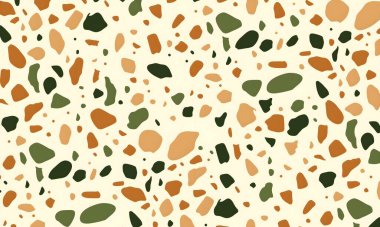 Noktalar, şekiller ve daireler ile renkli soyut desen