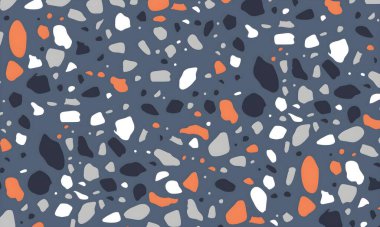 Noktalar, şekiller ve daireler ile renkli soyut desen